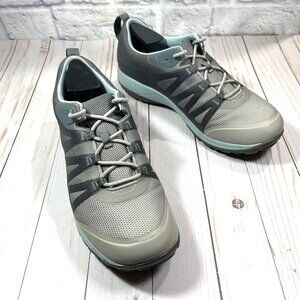Dansko Phylicia Waterproof Hiking Sneaker Gray leather Mesh Women’s 40 / 9.5M